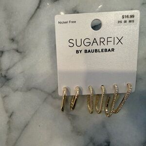 BaubleBar Gold Earring Set